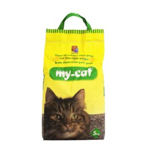 My Cat Bentonite Cat Litter - natural and highly absorbent cat litter made from 100% bentonite clay, with superior odor control, easy scooping, and dust-free formula