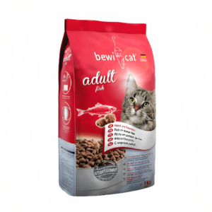 Bewi Cat Sterilized Salmon Cat Food with Real Salmon, Grain-Free Formula for Sterilized Cats.