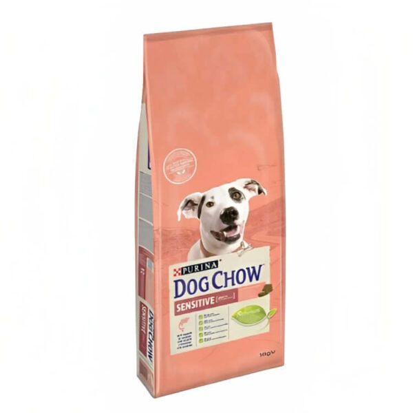 Purina Dog Chow Sensitive Adult 1+ Year with Salmon 14kg - Dry Dog Food for Sensitive Dogs at Pet City Shop