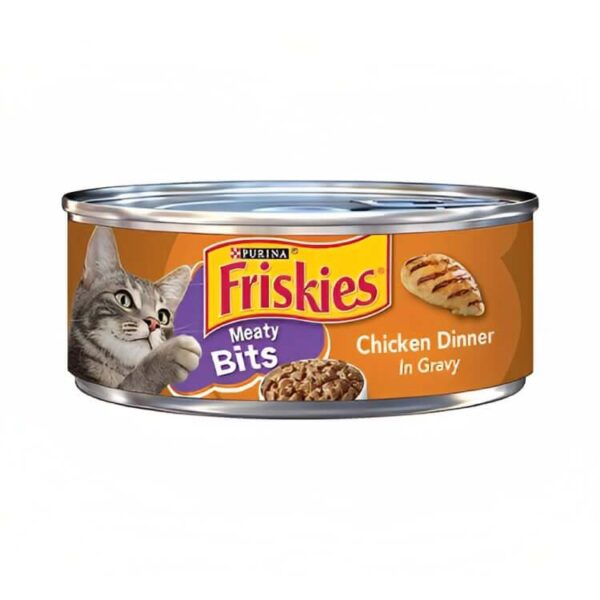 Purina Friskies Meaty Bits Chicken Dinner in Gravy - Adult Wet Cat Food 156g