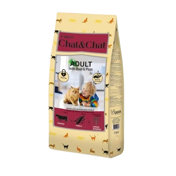 Premium Chat & Chat Adult Cat Food with Beef 900g - Pet City Shop