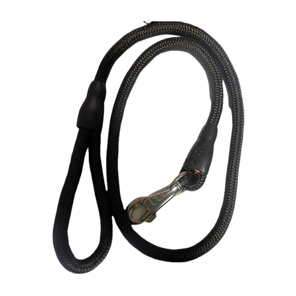 Black Dog Leash - Durable Nylon with Secure Metal Clip | Pet City Shop